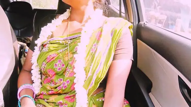 Romantic Encounter: Gorgeous Housewife with Big Natural Tits Heats Up Long Drive with Handsome Lover Porn Video